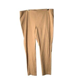 Lauren Ralph Lauren Women Stretch Khaki Pants Size 16 Cotton Blend